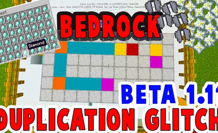 Minecraft Duplicate Items Glitch : Bedrock 1.11