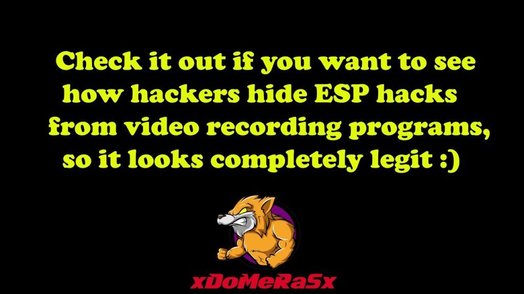 My video is back! (How Hackers Hide ESP Hacks from their recordings )