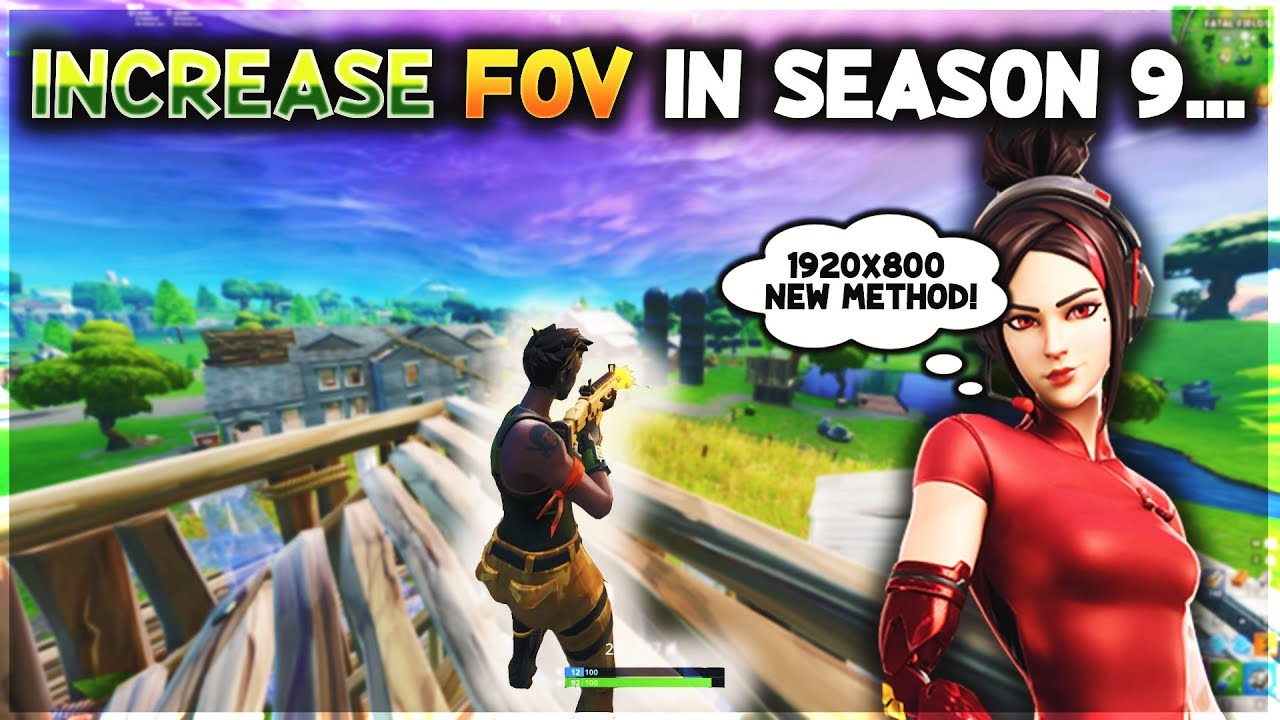 *NEW* How to INCREASE FOV in Fortnite SEASON 9... (FOV 80-100!)