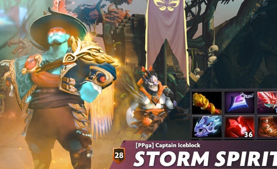 One Kill Per Minute - 25/0/13, Ultra-Offensive Build - Storm Spirit Stomp | Raw Gameplay | Dota 2