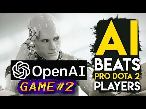 OpenAI FIVE  vs TEAM HUMAN ALLSTARS GAME 2  | Benchmark DOTA 2