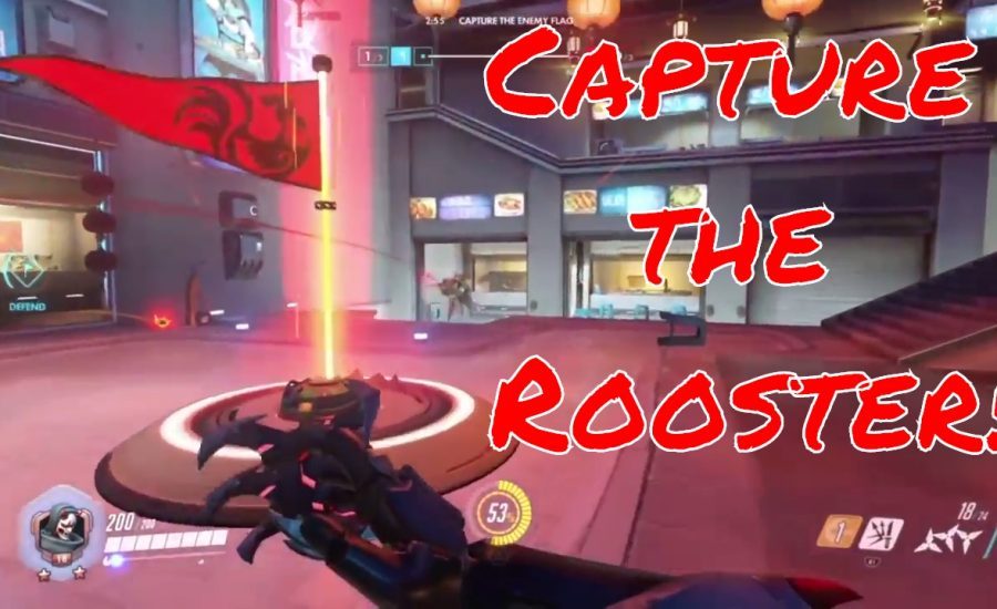 Overwatch: Pharah | Ginji - Capture the Rooster - Beginner Commentary on CTF gameplay