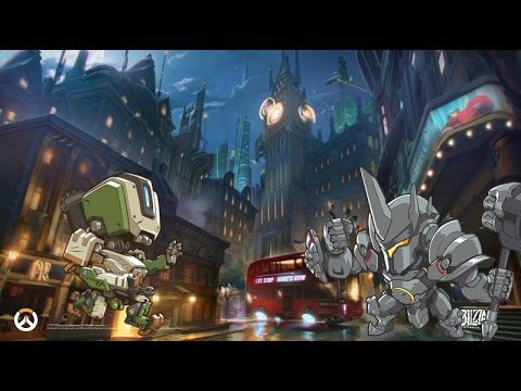 Overwatch atk bastion and reinhardt Competitive solo queue - gameplay only