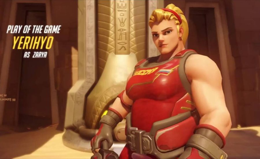 [Overwatch] my first Zarya POTG @ Temple of Anubis