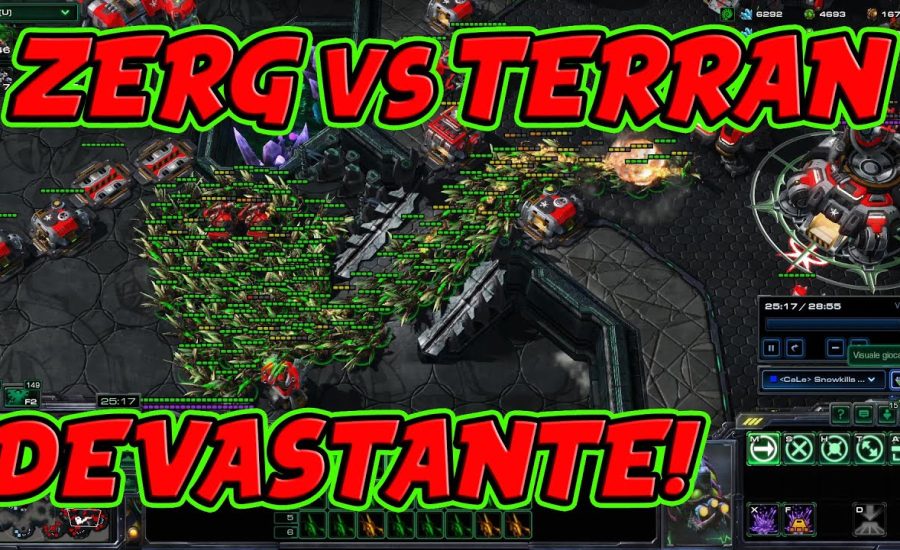 PARTITA SUPER COMBATTUTA! gold3 ZERG vs TERRAN gold 1 [starcraft 2]