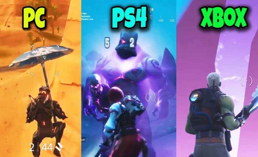 PC vs PS4 vs XBOX in Fortnite Battle Royale! BR  4K