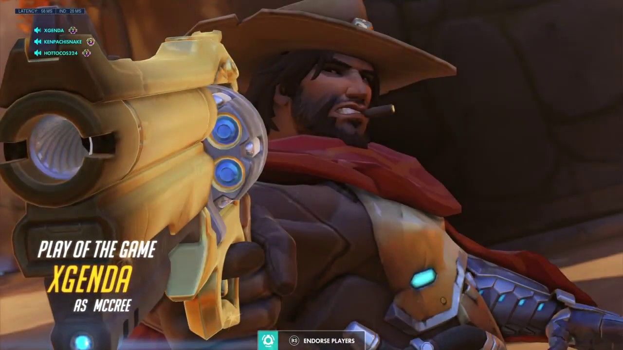 (PS4) Overwatch | Mccree 5v6 Competitive Highlight {Season 12}