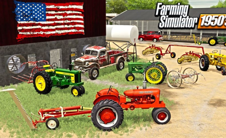 PUTTING UP HAY, THE OLE' FASHIONED WAY 1950's (ROLEPLAY) FARMING SIMULATOR 19