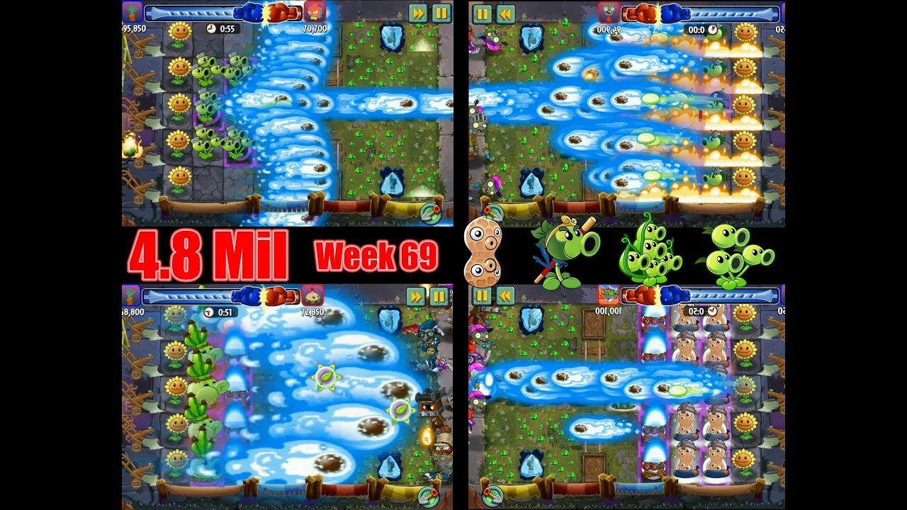 PVZ2 Battlez Week 69-1-All fire storm with Torchwood-Perfect Strategy 4.8Mil