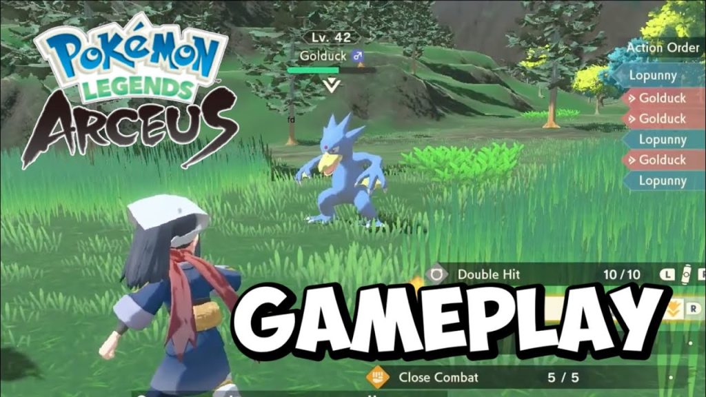 Pokemon Legends Arceus New Battle Gameplay!