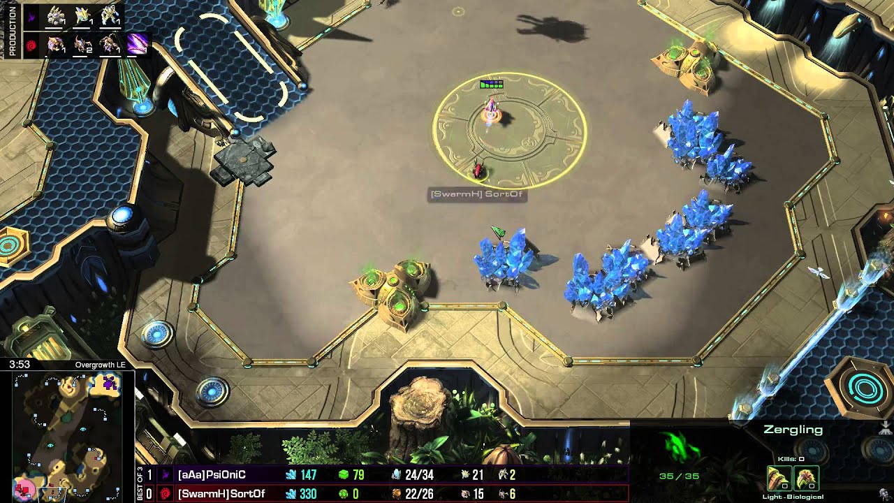 PsiOniC vs SortOf - ESL Go4SC2 #436 (Quarter)