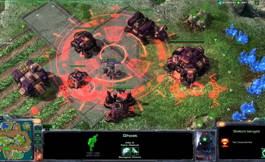 Pushing the limits: Starcraft 2 Nukes are fun