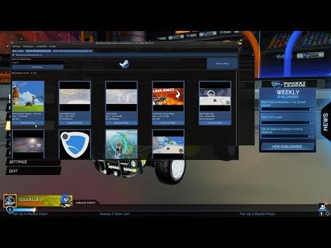 ROCKET LEAGUE How To Play WORKSHOP MAPS On EPIC GAMES **New BakkesMod Plugin**