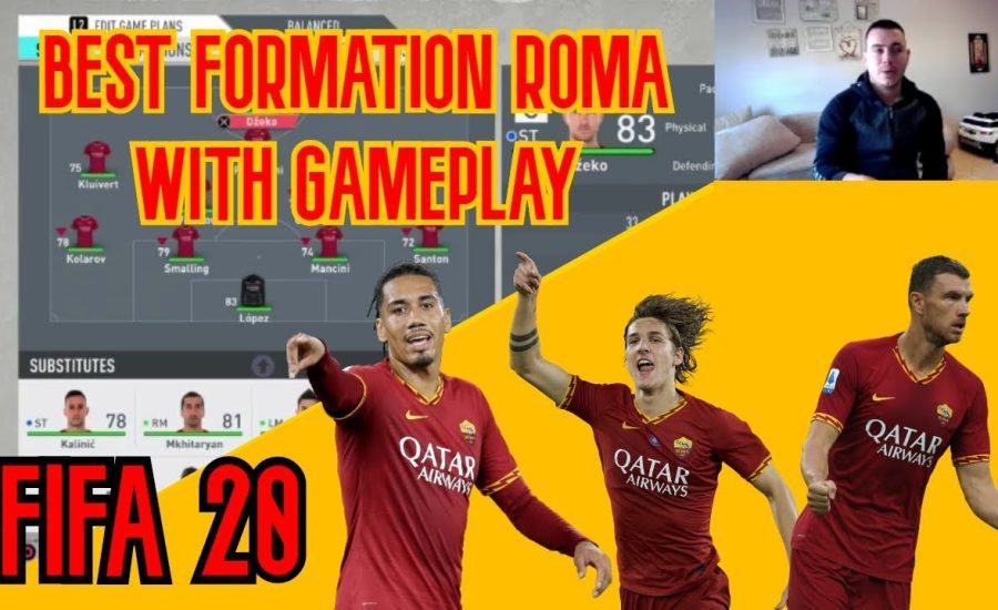 ROMA - BEST FORMATION, CUSTOM TACTICS & PLAYER INSTRUCTIONS! FIFA 20