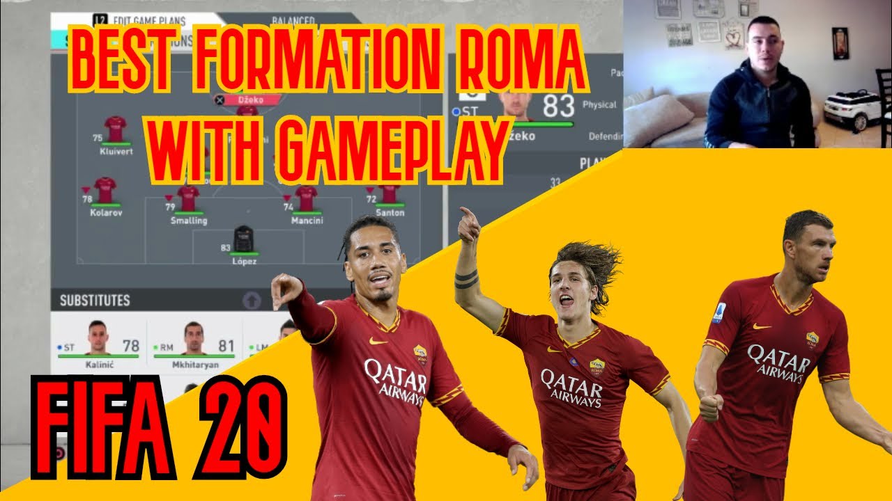 ROMA - BEST FORMATION, CUSTOM TACTICS & PLAYER INSTRUCTIONS! FIFA 20