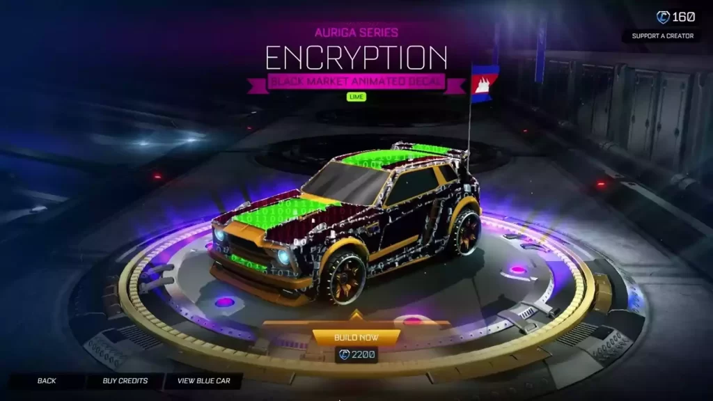 Rocket League Encryption details about the decal, price and how to get it