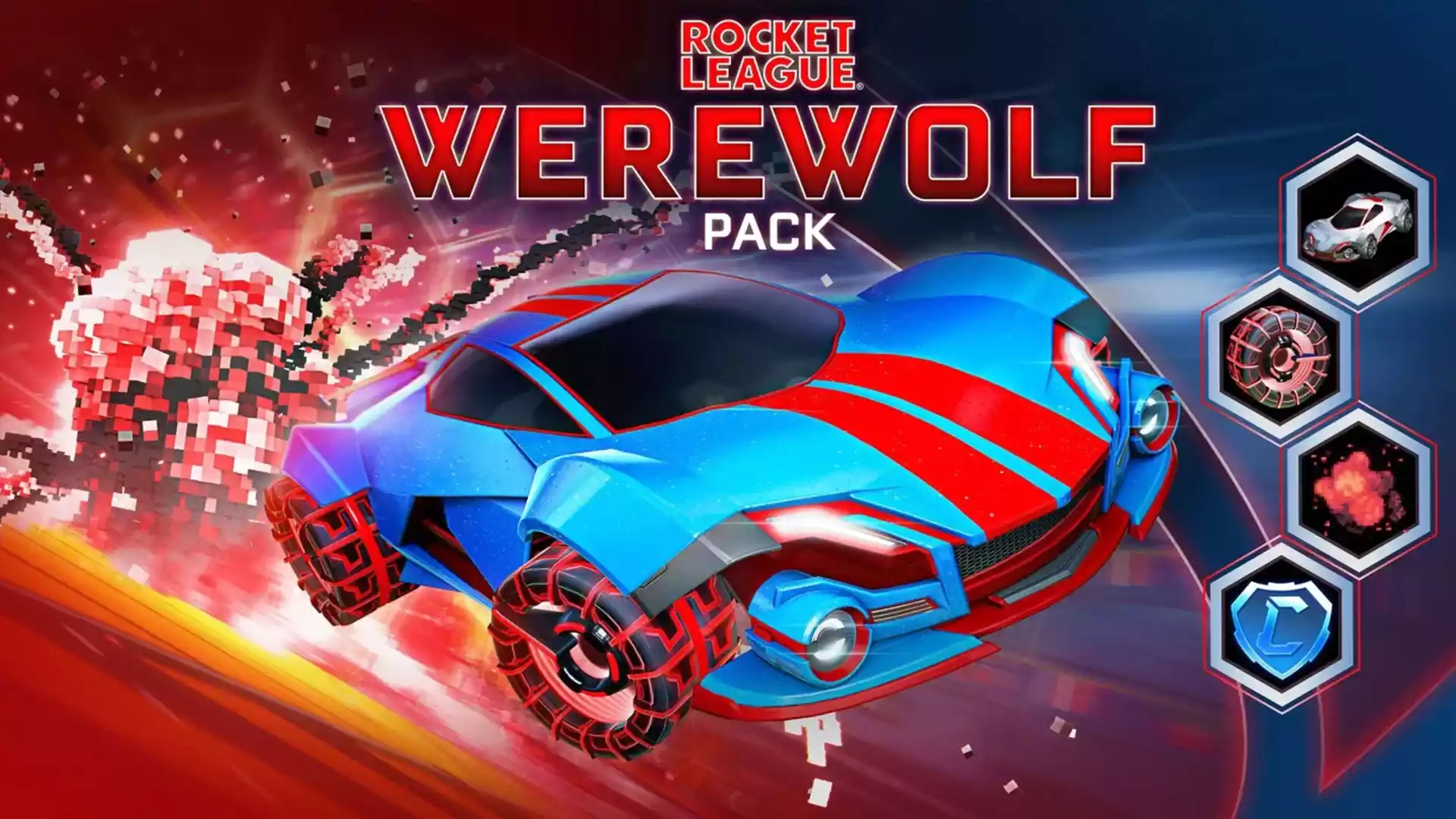 Rocket League Werewolf & Roadhog Packs Hitbox & Items