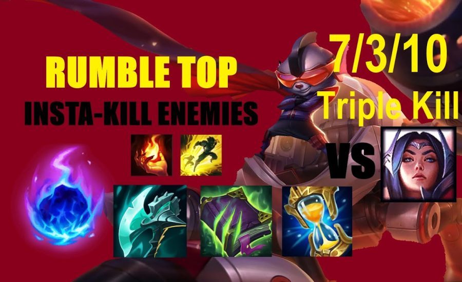 Rumble Top vs Irelia, 7/3/10, Triple Kill I EUW Challenger I patch 11.15, The Rift Slayer