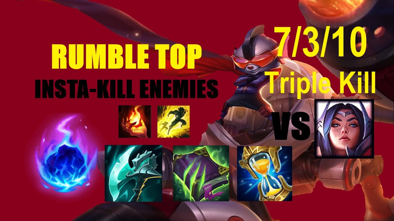 Rumble Top vs Irelia, 7/3/10, Triple Kill I EUW Challenger I patch 11.15, The Rift Slayer