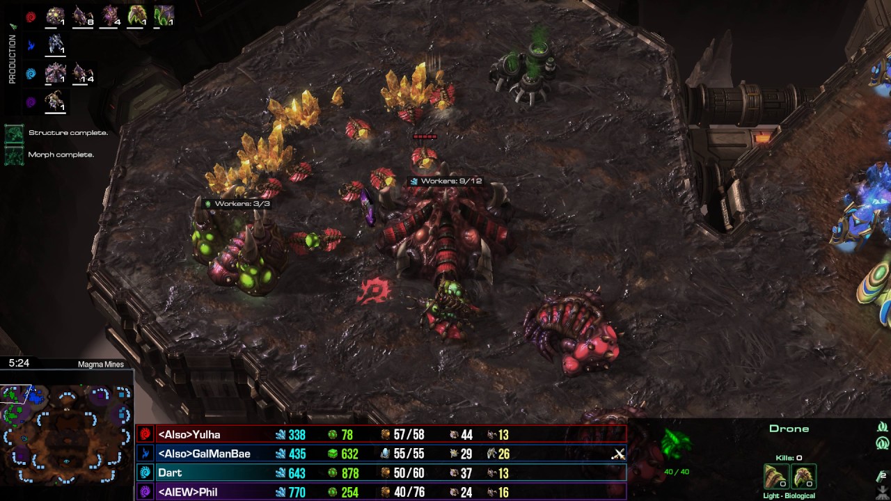 SC2 LotV, 2v2, ZP vs. ZZ, Kill the two Zerg!