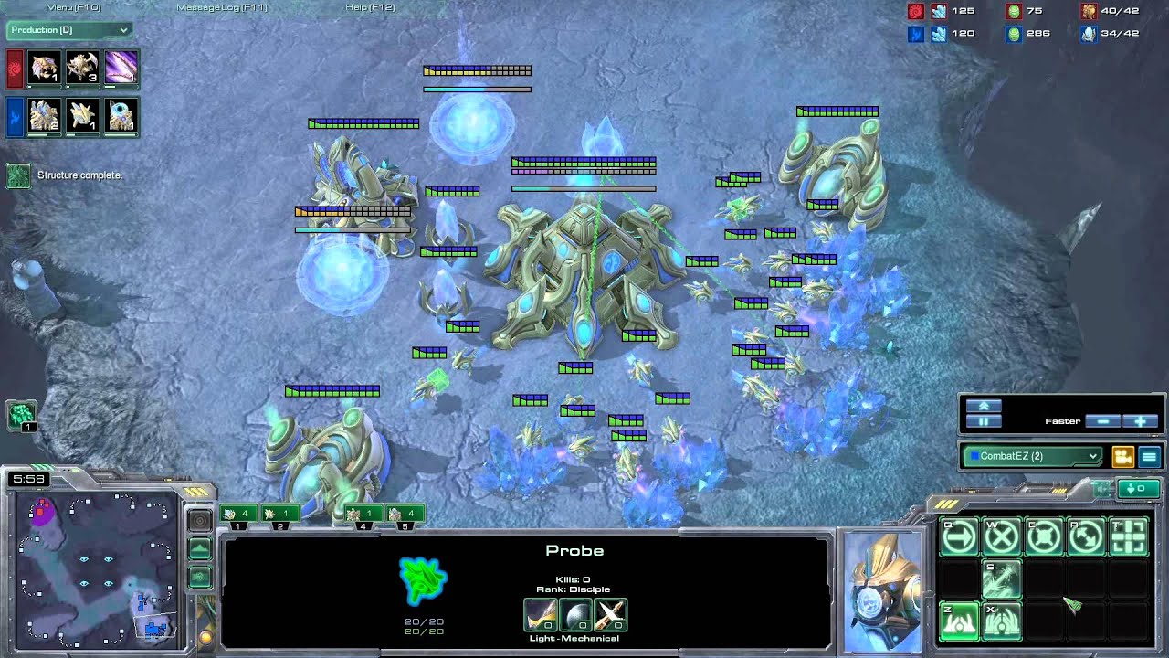 SC2 Speedrun, Protoss Part 9:  Wonky 4 gate expo.