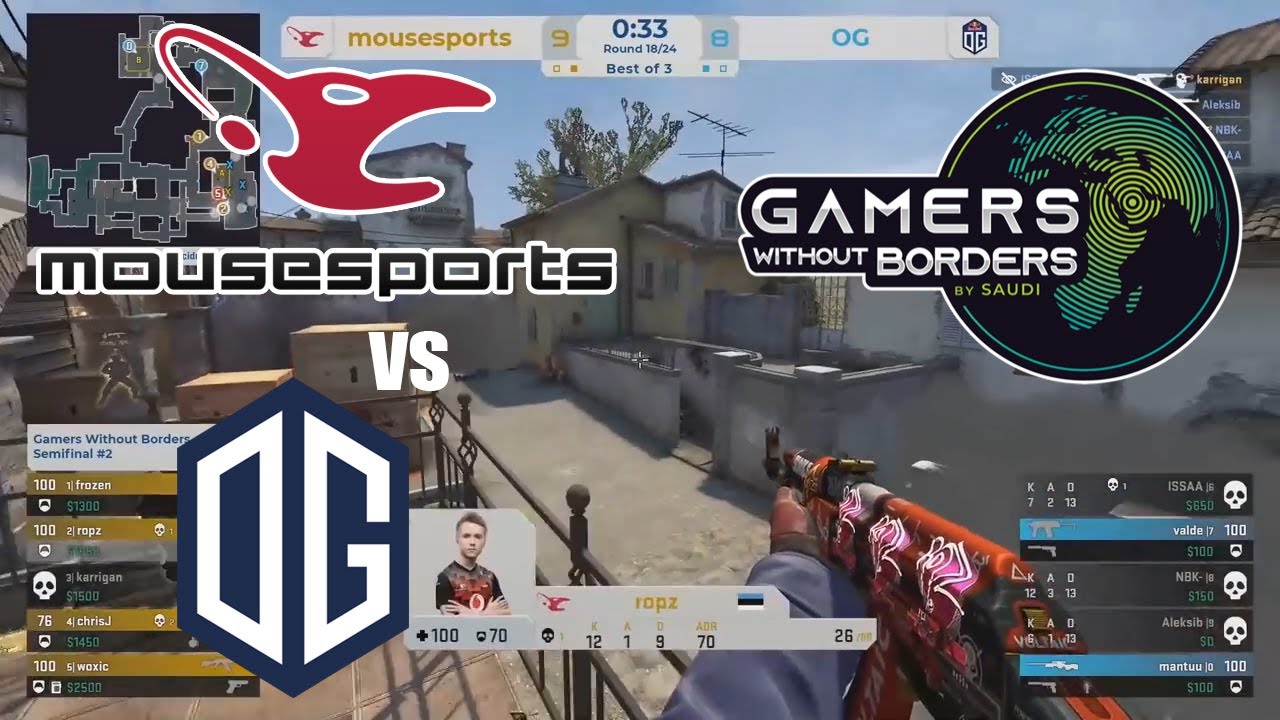 SEMI FINALS - Mousesports vs OG - Gamers Without Borders - Highlights CSGO