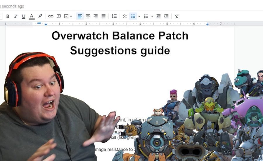 So I get to suggest balance changes for tanks to the Overwatch team!!