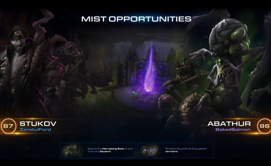 StarCraft 2 Co-op - Mist Opportunities with Stukov and Abathur