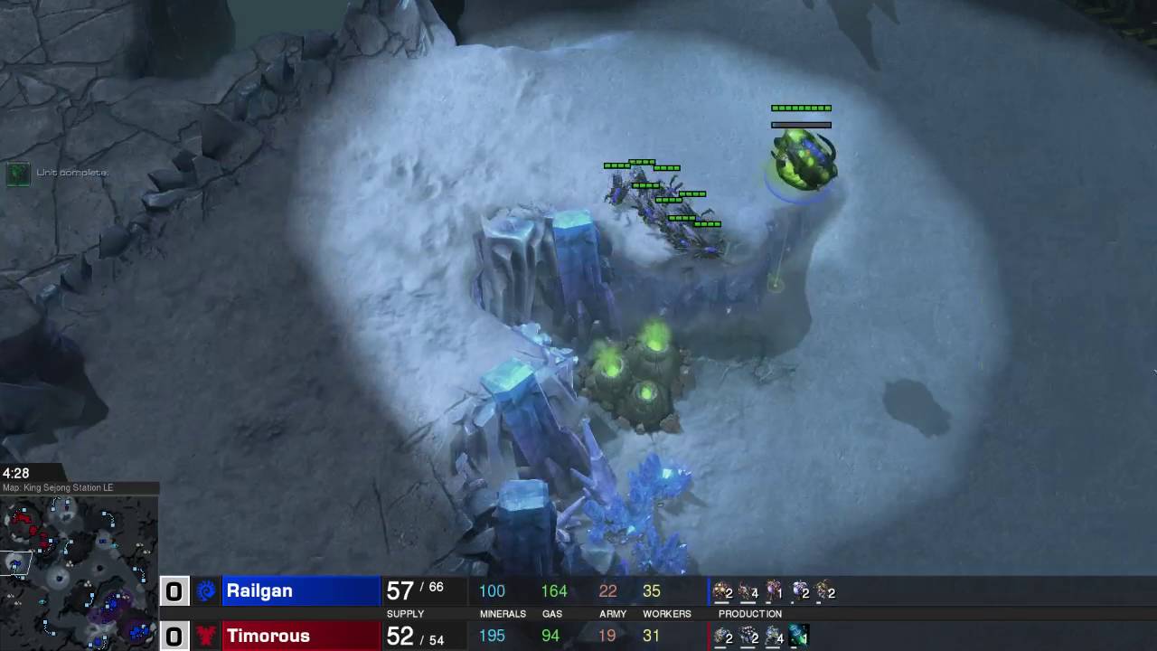 StarCraft 2: ZvT Ling Bane Drops vs 2 Base Allin