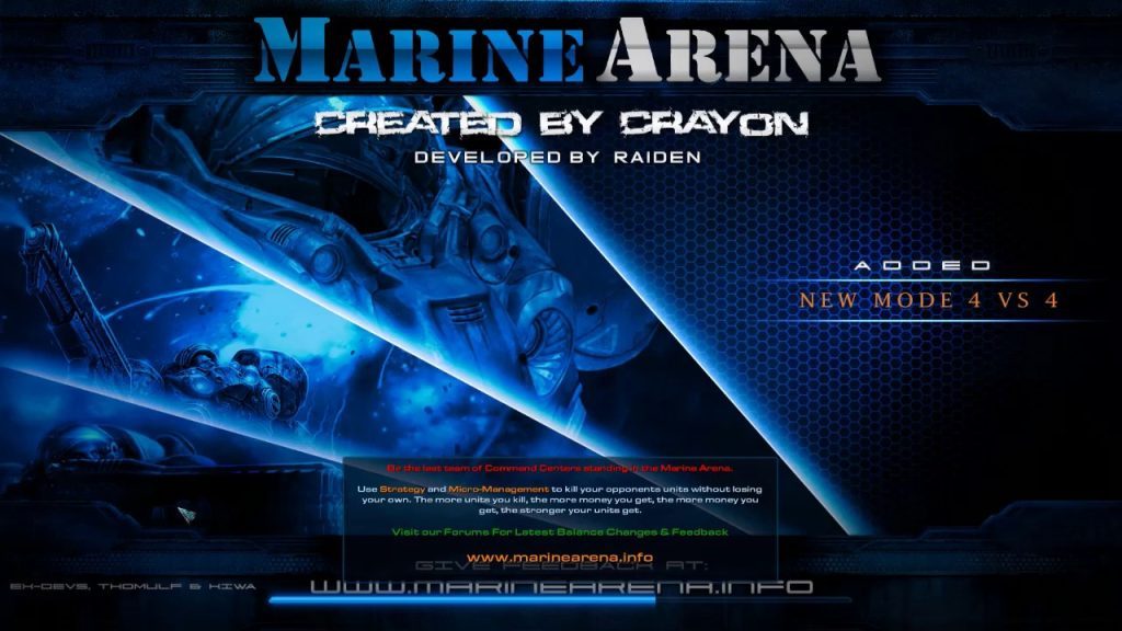 StarCraft Marine Arena EU LSPs MarineLand vs KONTZ