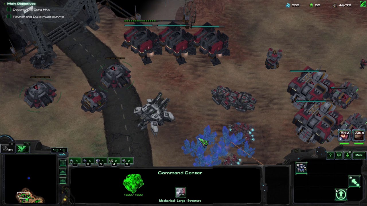 StarCraft Mass Recall - Episode 1 - Secret mission 1 - Biting the Bullet