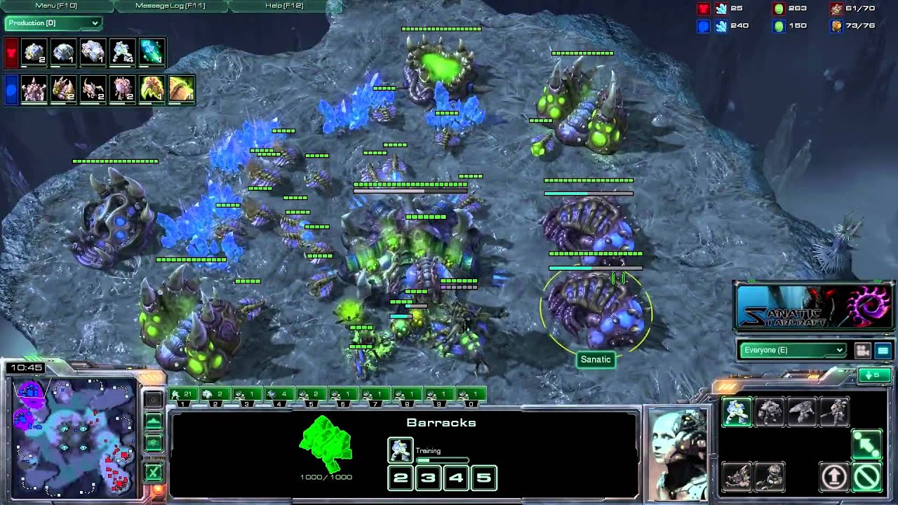 Starcraft 2 [HD] Sanatic vs. BadPlayer