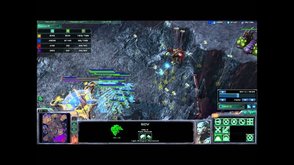 Starcraft II The 1st match of a New Player