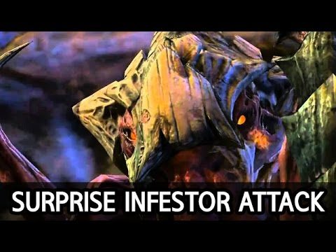 Surprise Infestor attack vs Terran, Zerg l StarCraft 2: Legacy of the Void l Crank