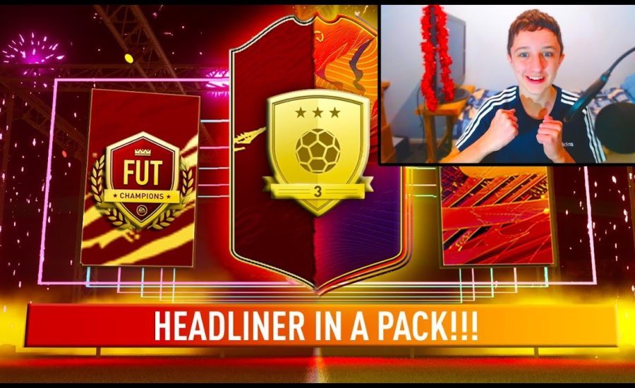 TASTY HEADLINER PACKED!!! OPENING MY GOLD 3 FUT CHAMPIONS REWARDS! | FIFA 21