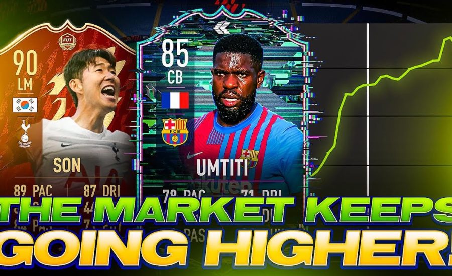 THE MARKET KEEPS GOING HIGHER! HOW TO MAKE COINS IN THIS MARKET! FIFA 22 Ultimate Team