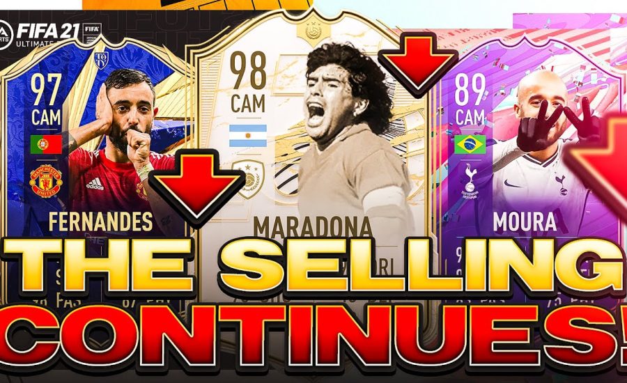 THE SELLING CONTINUES! FUT PLAYER DAYS ENDING & MARKET CRASHING! FIFA 21 Ultimate Team