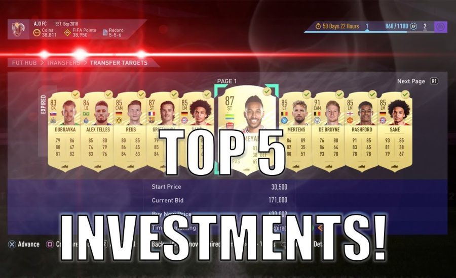 THE TOP 5 CARDS TO INVEST IN ON FIFA 21!! MAKE UP TO 20K PER CARD! INSANE INVESTMENTS!