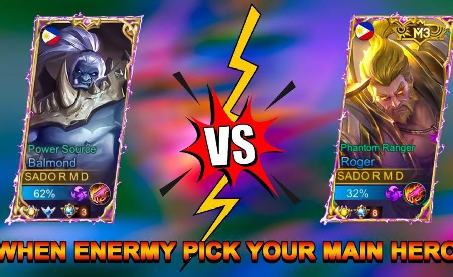 THIS HAPPENED WHEN ENERMY PICK MY ROGER | BALMOND VS ROGER BEST BUILD 2022 | BEST ROTATION | MLBB