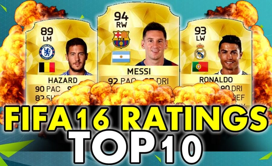 TOP 10 MEJORES JUGADORES DE FIFA 16 / ULTIMATE TEAM RATINGS OFICIALES