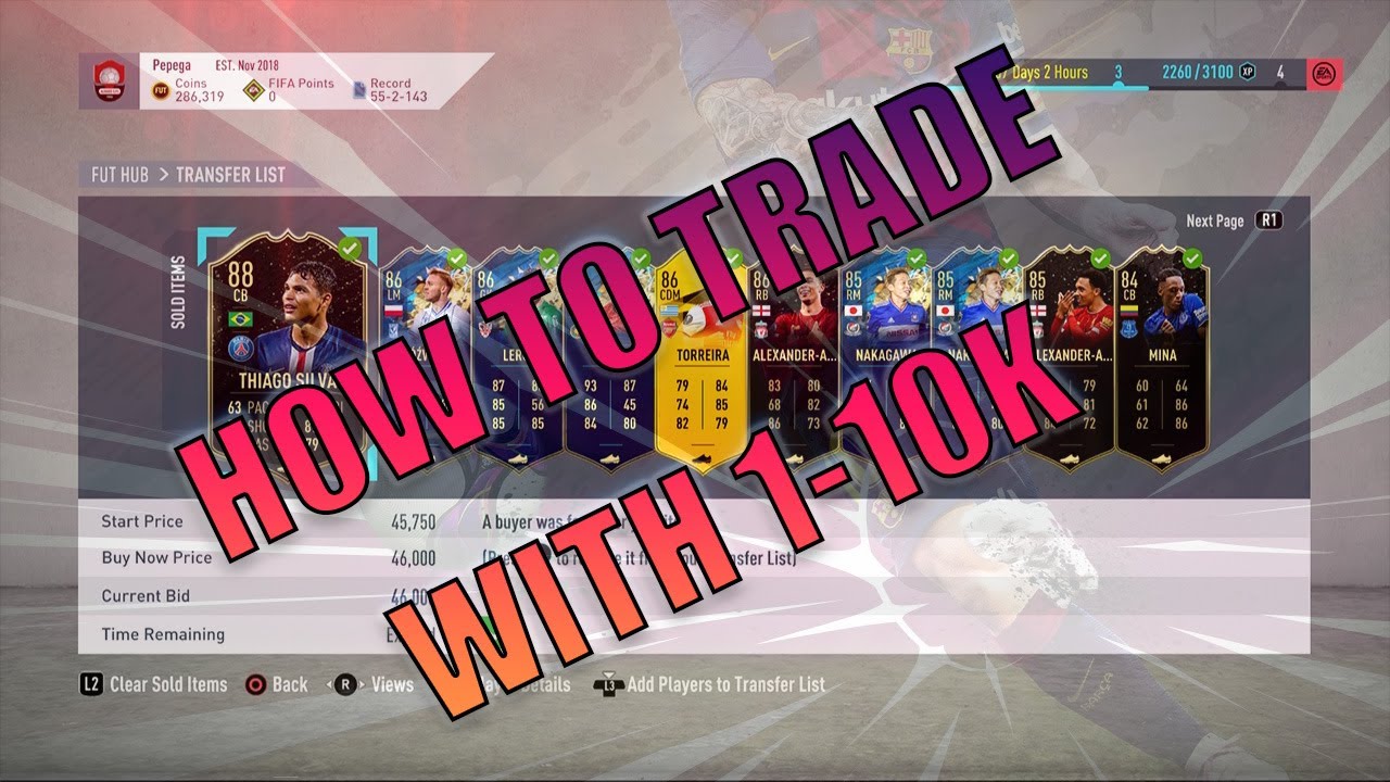 TOP 5 TRADING METHODS ON FIFA 20 FOR PEOPLE WITH 1K - 10K COINS! DOUBLE YOUR COINS EASY!!!