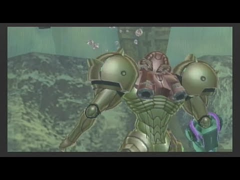 Thardus throws a stone to Samus. Scene . Metroid Prime