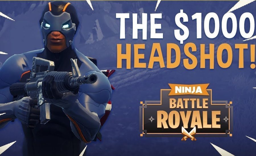 The $1000 Headshot?! - Fortnite Battle Royale Highlights - Ninja - ninja first win - fortnite 1v1