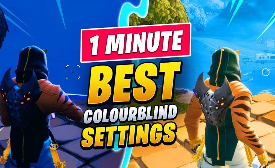 The BEST COLORBLIND SETTINGS You NEED TO USE In Season 7 (Fortnite Tips & Tricks #Shorts)