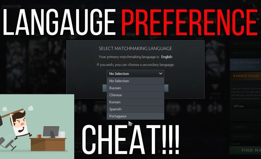 The Language preference CHEAT breaking DOTA 2 (RIP Solo Queue)