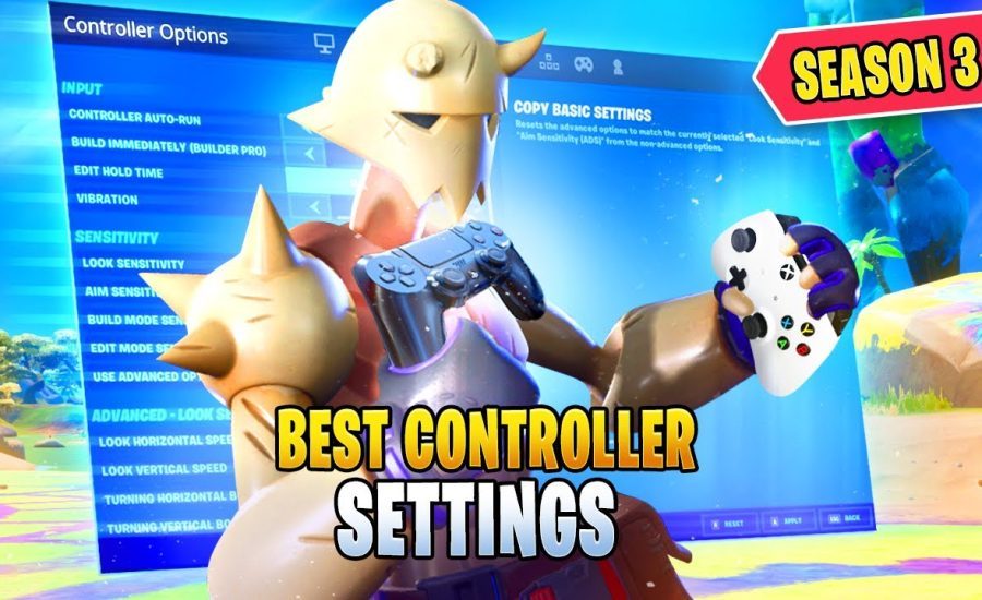 The PERFECT CONTROLLER SETTINGS GUIDE For Fortnite Season 3 - Sensitivity, Deadzones & Much More!