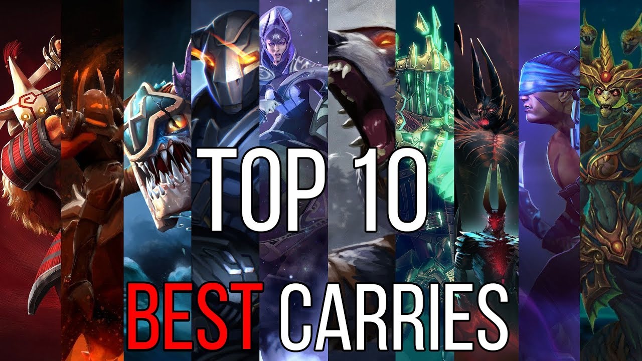 Top 10 best carries of patch 7.20e (dota 2 guide)