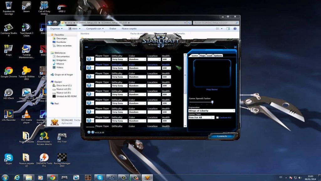 Tutorial Para Jugar vs IA en StarCraft 2 Con SC2ALLin1