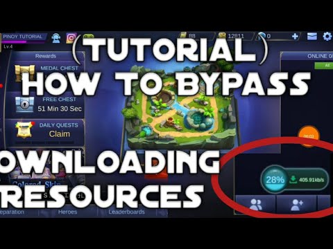 (Tutorial)How to Bypass Mobile Legends Downloading resources