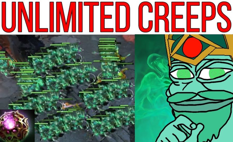 Unlimited Creeps Octarine Core Wraith King build - Goodboy plays Dota 2 New META patch 7.21c